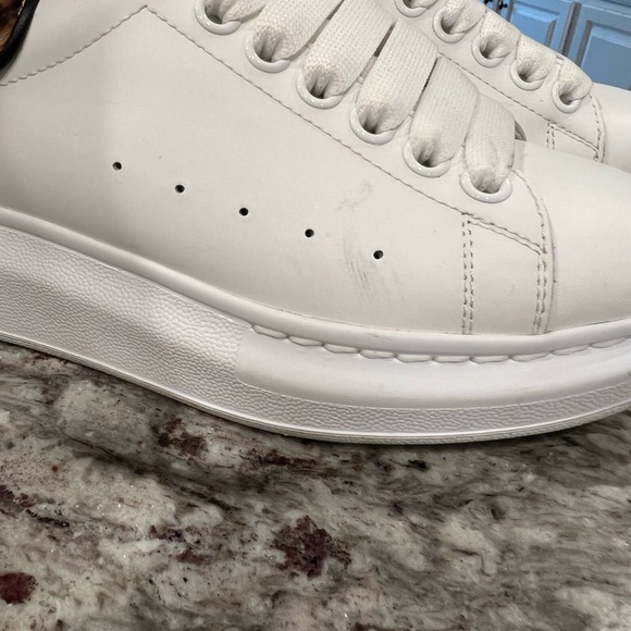 Alexander McQueen Leopard calf hair Larry sneakers - Picture 6 of 7